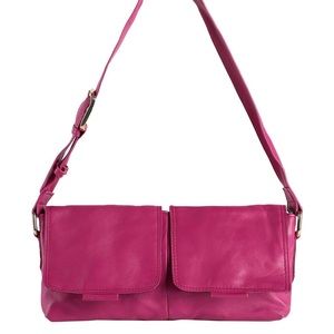 NWT Topshop magenta leather bag